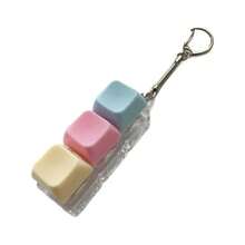 4-Key Magic Cube Stress Relief Button, Creative Keyboard Pendant Ornament, Car Keychain, Bag Charm, Key Accessory, Keyboard-Shaped Adult Stress Relief Keychain, Tactile Stress Relief Keychain, Soothing Pressure Relief Key Pendant, Focus Relaxation Zipper Keychain, Suitable As Birthday Gift, Christmas Gift, Party Favor, Holiday Gift, Car Interior Decoration, Bag Accessory, Bachelor Party Return Gift, Halloween Gift - Multiple Styles - View 11