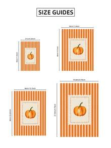 1pc Frameless Pumpkin Pattern Fall Wall Art Canvas Poster, Cute Autumn Kitchen Decor, Halloween , Thanksgiving, Cozy Farmhouse Holiday Wall Art Print For Apartment, Living Room, Bedroom, Room Decor Bedroom , Vintage Decor - Pumpkin - View 8