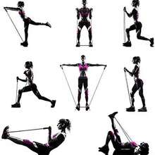 Resistance Bands With Handles - Unisex Home Fitness Strength Training Set - Multicolor - View 3