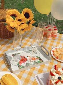 [Thickened Waterproof Foldable Mat]Outdoor Camping Spring Outing Picnic Mat Moisture-Proof Mat Portable Picnic Cloth - Multicolor - View 7