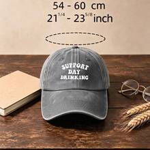 1pc Gothic-Style Casual Washed Men Hat,Letters Printing, Unisex Fashion, Provides Shade & Sun Protection, Perfect For Outdoor Activities. - Multicolor - View 9
