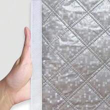 1pc Thermal Insulated Curtain, Warm & Cold-Proof, Blackout, Waterproof, Sun-Shading, Sound-Insulating, Double-Layer Thickened Winter Curtain - Thermal Curtains - View 11