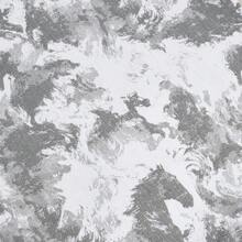 1件馬匹提花水墨畫枕套，雪尼爾奔馬油畫風提花枕套 - 淺灰色 - 查看 4