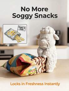 Set Of 4 Cute Animal Shaped Bag Clips, Suitable For Small Gifts, Can Seal Coffee, Grains, Candy And Snack Bags Tightly, Perfect As Housewarming Gift, Also A Fun Collectible For Snack Lovers And Home Decor Enthusiasts - View 3