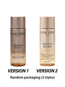 Lancôme 蘭蔻 [迷你尺寸] 玫瑰精華 80 精華水 30ml / 含 80% 玫瑰水，質地滑順，讓肌膚更亮麗、柔軟且彈潤 / 使用一週後，肌膚感覺舒緩、光滑並散發清新光澤。[隨機包裝 (2 款)] - Absolue 30ml - 查看 3