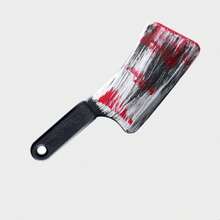 Halloween Horror Cosplay Prop Plastic Fake Knife Set, Bloody Horror Weapon Style Costume Party Accessories, Suitable For Haunted House And Dark Gothic Scene Decoration - Fake Knife Props - View 17