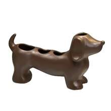 Tempat Sikat Gigi Multifungsi Berbentuk Dachshund (Dengan Slot Pasta Gigi) - Rak Penyimpanan Kamar Mandi Multifungsi, Dapat Menyimpan Sikat Gigi Elektrik dan Pasta Gigi. Cocok untuk Diletakkan di Atas Meja Wastafel, Memberikan Ruang Penyimpanan Independen Minimalis Modern untuk Sikat Gigi Elektrik - MultiWarna - View 6