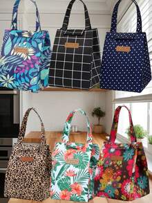 Isolierte, wasserdichte, auslaufsichere, leicht zu reinigende tragbare Lunchbox mit Kühlpack, geeignet für Frühstück, Picknick, Abendessen, Camping, Reisen, Party, Date, Strand, Schule, Zuhause, Küche, Büro, Geschenk - Verschiedenfarbig - Übersicht 9