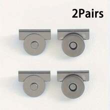 2/5/8/10/12/15Pairs Magnetic Alloy Snap Clasps, 4 Colors - Seamless Closure For Handbags And Garments - DY Craft Accessories - A - View 14