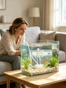 Halloween Aquarium Decoration-Add A Touch Of Fun And Vibrancy To Your Fish Tank. Featuring A Dual-Suction Cup Design That Fits Most Aquariums, This Decoration Makes A Fantastic Halloween Gift For Aquarium Enthusiasts. - A - View 2