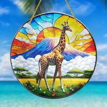 Cross-Border Style Series Indoor/Outdoor Colorful Decorative Acrylic Flat Round Disc Hanging Ornament - Multicolor - View 8