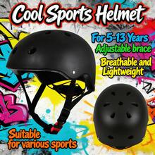 BAT DEICIDE 7PCS Kids Bike Helmet And Protective Pads Set, Adjustable Helmet With Knee Elbow Pads And Wrist Guards For Skating, Scooter, Cycling, Ages 3-10 - Black - View 3