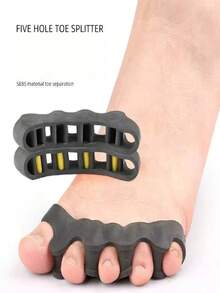1pc Soft & Comfortable Toe Separator: Adjustable Silicone Toe Spacer For Men & Women - Suitable For Daily Wear And Cycling Activities - Halloween - Christmas - Thanksgiving - Multicolor - View 1