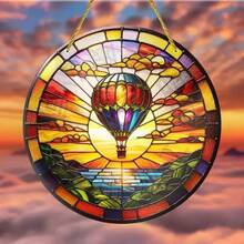 Cross-Border Style Series Indoor/Outdoor Colorful Decorative Acrylic Flat Round Disc Hanging Ornament - Multicolor - View 10