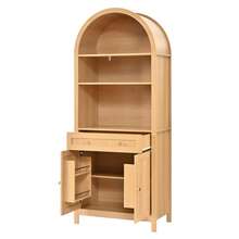 76 X 40 X 180cm Natural MDF Sideboard With Spice Shelves - Natural - View 6
