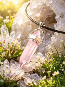 Random 1/10/15/20/30/50/100pcs Vibrant Chakra Crystal Pendants With Durable Leather Chain + Multi-Color Gemstone Set With Hexagonal Quartz, Energy Balance, Ideal Gift Choice - Multicolor - View 28