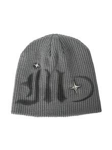1pc Women's Fashion Y2K Jacquard Knit Hat, Warm And Suitable For Autumn/Winter Casual Wear, Gift For Friends - A - View 7