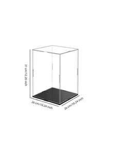 Transparent Acrylic Collectibles And Action Figure Display Box, Dust-Proof Display Case With Black Base (Multiple Sizes), Toy Storage Box Organizer, Home Decor, Desk Accessory And Room Decoration, Ideal Gift For Men - Black - View 21