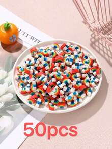 50pcs Rainbow Erasers, Fun Rainbow Erasers, Themed Erasers - Cute Erasers Perfect For Office, Home And Workplace Use. They Are Also Great As Prizes, Birthday Gifts And Perfect For Holiday And Themed Party Decorations. - Multicolor - View 11