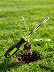 1pc Metal Weeding And Cultivating Hook, Weeding And Loosening Hook, Multifunctional Gardening Tool, Effectively Removes Weeds, Stones, And Moss, Effectively Removes Weeds, Stones, And Moss, Suitable For Weeding, Soil Cleaning, And Cleaning Crevices - Multicolor - View 13