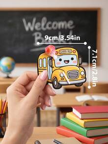 MOSXLOXY 50/20/10pcs Kartu Ucapan Kembali ke Sekolah dan Kotak Permen Berbentuk Bus Sekolah, Kartu Ucapan Berbentuk Bus Sekolah, Amplop, Hadiah Kembali ke Sekolah, Alat Tulis, Sempurna untuk Pesta Kembali ke Sekolah, Dekorasi dan Distribusi Pesta Kembali ke Sekolah. - View 4