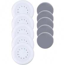 10pcs/5Sets Magnetic Remote Control Holder,Remote Control Magnetic Hook Non, Self-Adhesive Wall Mount Organizer For Flat Surfaces - Compatible With Tv, Ac, And Other Controls,For Home Office School Supply Storage - Multicolor - View 11