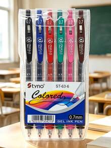 Tyno ST-63 0.7mm/0.5mm Colored Ballpoint Pen Set, 1 Set 4/6/8/12 Colors, Student Highlighter Pens, Manual Accounting, Hand-Drawn Neutral Pens, Back To School Colored Ballpoint Pen Set - Sets - View 17