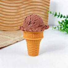 1pc Realistic Ice Cream Cone Model, PVC Material, 5.39 Inches, Fake Food Toy Photography Scene Prop, Store Window Display Prop, Cognitive Training Prop - Flat Ice Cream - View 17