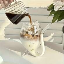 300ml 吸血鬼玻璃杯，創意玻璃杯，醒酒杯，馬克杯，內置吸管，果汁杯，冰淇淋香檳，居家，派對，夜店，玻璃器皿，戶外露營 - 透明 - 查看 9