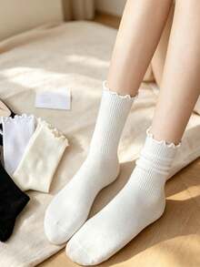 1/3/5/10/20 Pairs Women's Socks, Moisture-Wicking, Breathable, Versatile, Outdoor Wear, Sports, Comfortable, - Multicolor - View 2
