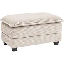 Corduroy Ottoman For Sectional Sofa Couch For Living Room, Apartment - Beige - View 1