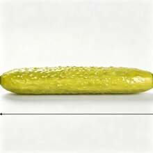 Realistic Pickle Stress Relief Squeeze Toy, Stretchable Soft Rubber Model, April Fool's Prank Desktop Decor - Multicolor - View 12