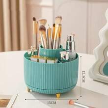 360° Rotating Desktop Organizer, Large Capacity Multi-Compartment Pen Holder And Office Supplies Storage Box, Suitable For Pencils, Makeup Brushes And Jewelry, Back To School Supplies, Home Essentials, School And Office Desktop Accessories - Multicolor - View 14