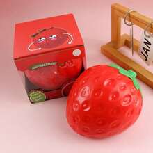 Tachimi 1pc All Occasion Custom Party Gifts Giant Strawberry Squishies, Super Soft Stress Relief Hand Squeeze Fidgets, Minimalist Desktop Ornaments For Office Classroom Use - Multicolor - View 7