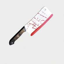 Halloween Horror Cosplay Prop Plastic Fake Knife Set, Bloody Horror Weapon Style Costume Party Accessories, Suitable For Haunted House And Dark Gothic Scene Decoration - Fake Knife Props - View 18