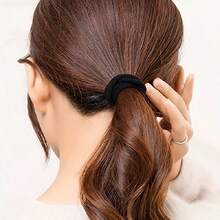 Hoch elastische Damen Pferdeschwanz Haargummis Stirnbänder Haaraccessoires Fitness Sport Stirnbänder Zuhause Schönheit Haaraccessoires geeignet für Sommerurlaub Reisen (1/20/50) - zufällig - Übersicht 6