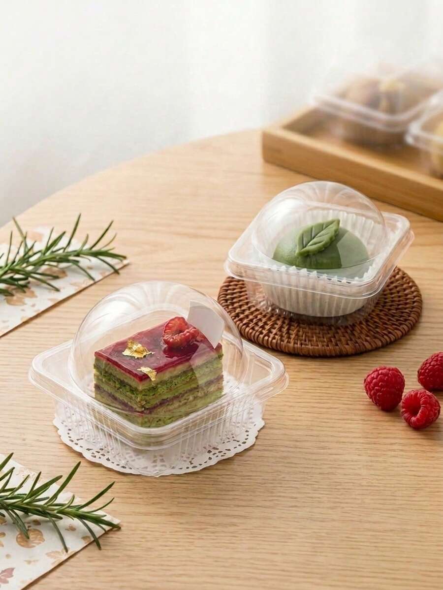 20個/10個/1個 甜點禮盒 高品質禮盒，適用於包裝甜點、泡芙、糖果、蛋糕、馬芬和馬卡龍 - 白色 - 查看 1