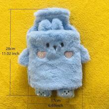 1000ml Warm Water Bottle With PVC Lining, Cute Plush Animal Design, Detachable Portable Menstrual Heating Pad, Suitable For Hands And Feet, Fast Heating And Long-Lasting Warmth - Multiple Styles - View 11