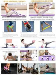 Adjustable Fitness Resistance Band With Double D-Rings, Ankle Support Strap For Leg Strength Training And Sports Protection - Multicolor - View 11