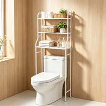 Over Toilet Storage Rack,64*24*115cm, Freestanding Multi-Layer Bathroom Organizer, Bathroom Shelf Above Toilet - Multicolor - View 6
