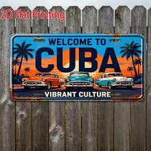 2D Flat Print, 1pc, Decorative Vintage Sign, Outdoor Plaque And Wall Decor, Cuban Theme Wooden Sign, Retro Vibrant Decoration, Cafe Decor (Random Style) - A - View 7