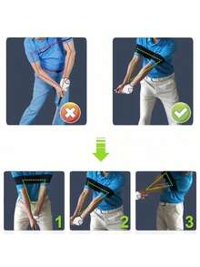 1 buah Gelang Latihan Ayunan Golf - Korektor Postur Elastis Profesional, Meningkatkan Performa Ayunan, Cocok Untuk Pria Dan Wanita - MultiWarna - View 8