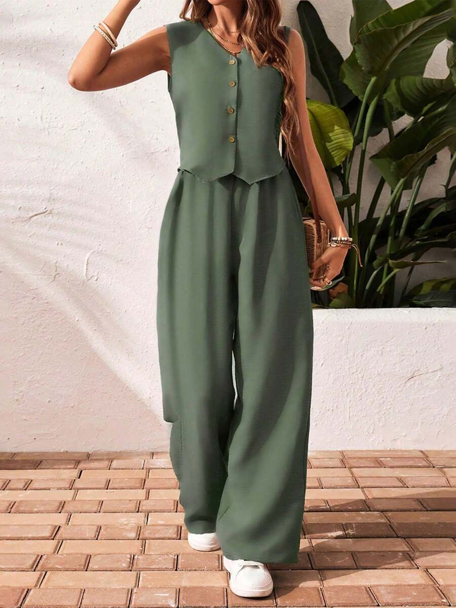 Women Long Dresses - 綠色 - 查看 1