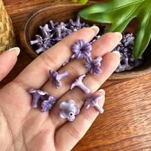 20pcs Multicolor Puakenikeni Flower Beads, Resin And Synthetic Coral Pink Hawaiian Style Flower Beads, Summer Theme Flower Straight Hole Beads - Multicolor - View 8