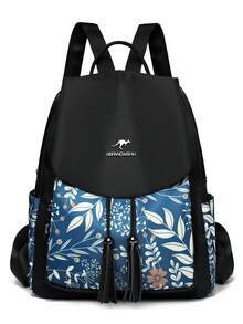Vintage Women's Oxford Cloth Backpack Handbag Designer Style Large Capacity School Bag 2024 New High Quality - Black - View 3