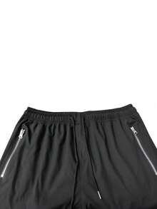 Men's Autumn/Winter Casual Fashion Long Pants With Multiple Pockets Outdoor Cargo Pants - Black - View 4