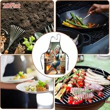 A Fun Apron With "Cartoon Grandma Cooking" Pattern, Suitable For Cooking, Baking And Daily Use - Multicolor - View 9