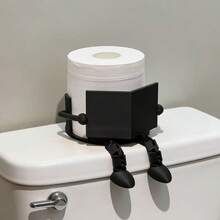 Tempat Tisu Toilet, Teman Membaca, Dekorasi Rak Tisu Toilet Kamar Mandi - Hitam - View 9