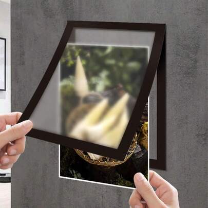 A4 Size Magnetic Photo Frame, A4 Magnetic Self-Adhesive Photo Frame, Self-Adhesive Magnetic Photo Frame, Magnetic Wall-Mounted Photo Frame, Replaceable Wall-Mounted Photo Frame, Magnetic Poster Display Rack; Suitable For Displaying Artwork, Can Be Installed On Refrigerator Surface; Perfect For Displaying Photos, Memos And Artworks; Easy To Use; Can Be Securely Fixed To Various Smooth Surfaces; Great Choice For Birthday/Graduation Gifts.