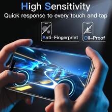 CASECOPS 3PCS Matte Privacy Screen Protector Pack. For IPhone 18 Pro Max/18 Pro/18/17 Pro Max/17 Pro/16 Pro/15 Pro/14/13/12/11/XR/X Series. 28° Anti-Spy Full Coverage, Anti-Glare 8K HD Clear, Etched Matte Anti-Fingerprint, Smooth Silk Touch For Gaming, Precise Lag-Free Control, 9H+ Shatterproof Scratch-Resistant Tempered Glass - 3PCS - View 9